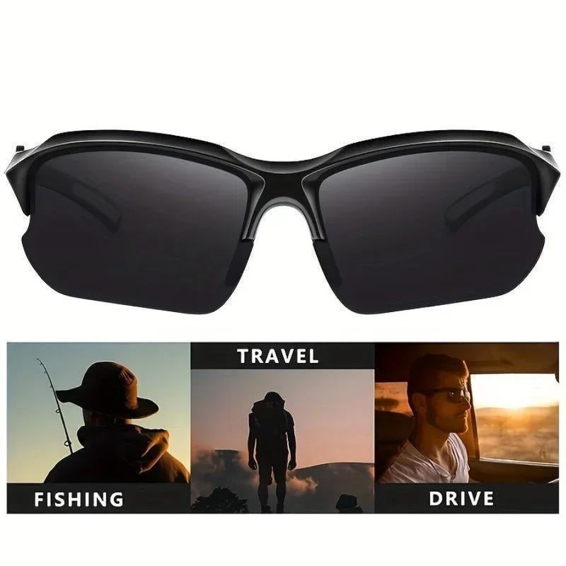 4 Packs Outdoor Polarized Sports Sunglasses for Travel Use Men and Women Windproof Ideal Baseball Running Fishing Golf and Driving Rimless Sun Protection Glasses Trends